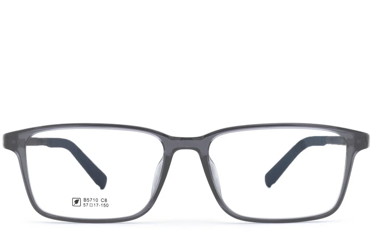 Gafas rectangulares grises TR90 #BS0620-0236