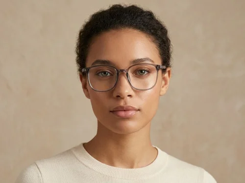 Lunettes rectangulaires grises TR90 #BS0620-0238