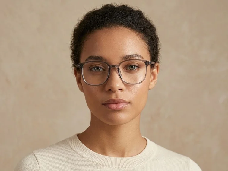 Rectangular Gray TR90 Glasses #BS0620-0238