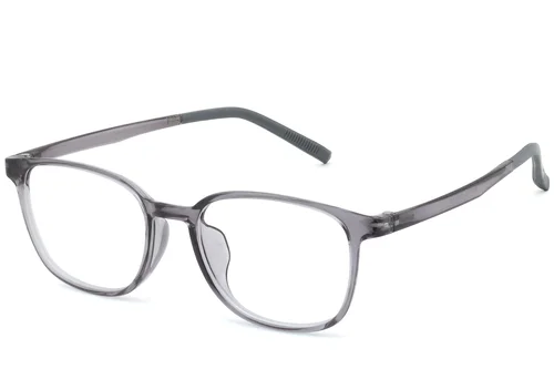 Lunettes rectangulaires grises TR90 #BS0620-0238