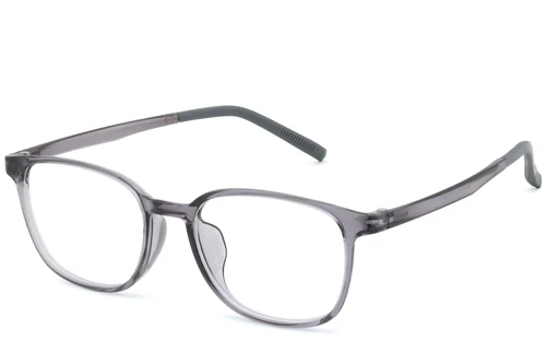 Rectangular Gray TR90 Glasses #BS0620-0238