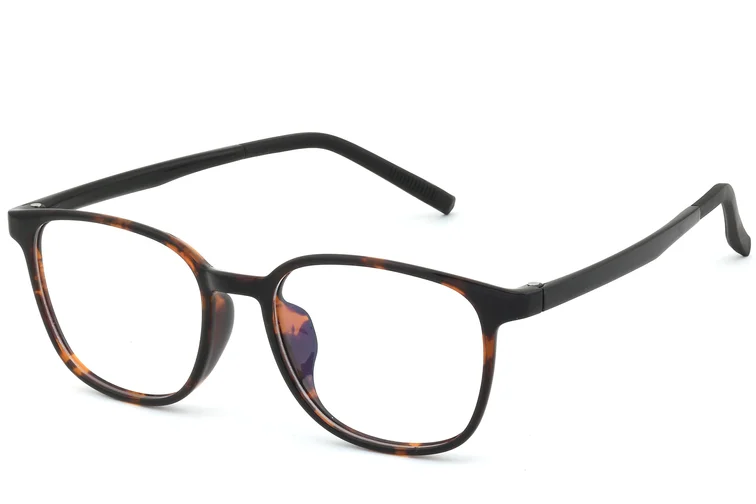 Rectangular Tortoiseshell TR90 Glasses #BS0620-0239