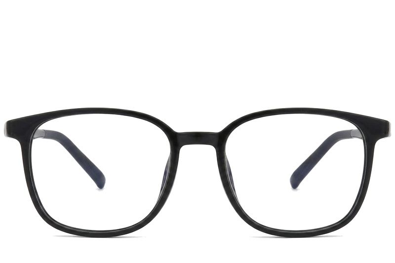 Rechthoekige zwarte TR90-bril #BS0620-0240