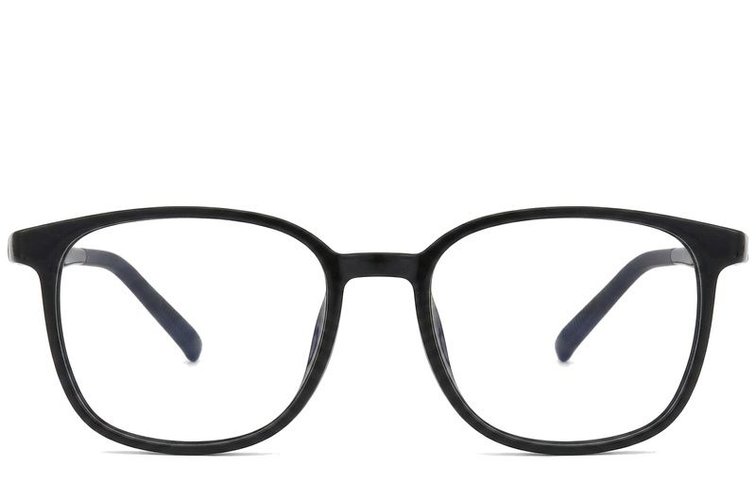 Rechthoekige zwarte TR90-bril #BS0620-0240