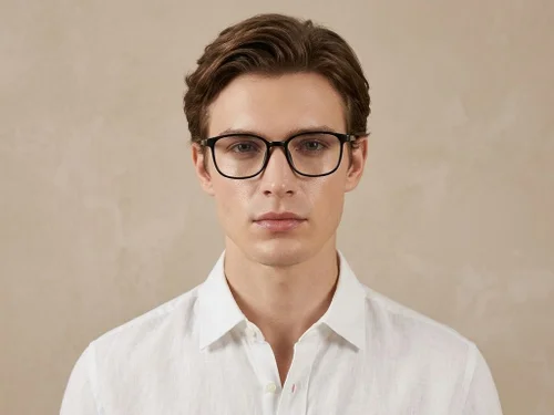 Lunettes rectangulaires noires TR90 #BS0620-0240