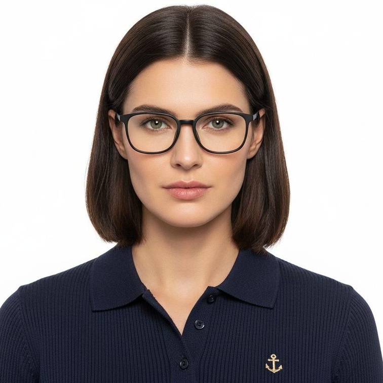 Rectangular Black TR90 Glasses #BS0620-0240