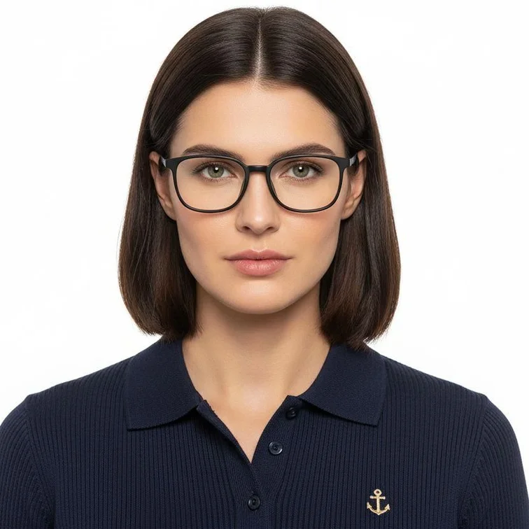 Rectangular Black TR90 Glasses #BS0620-0240