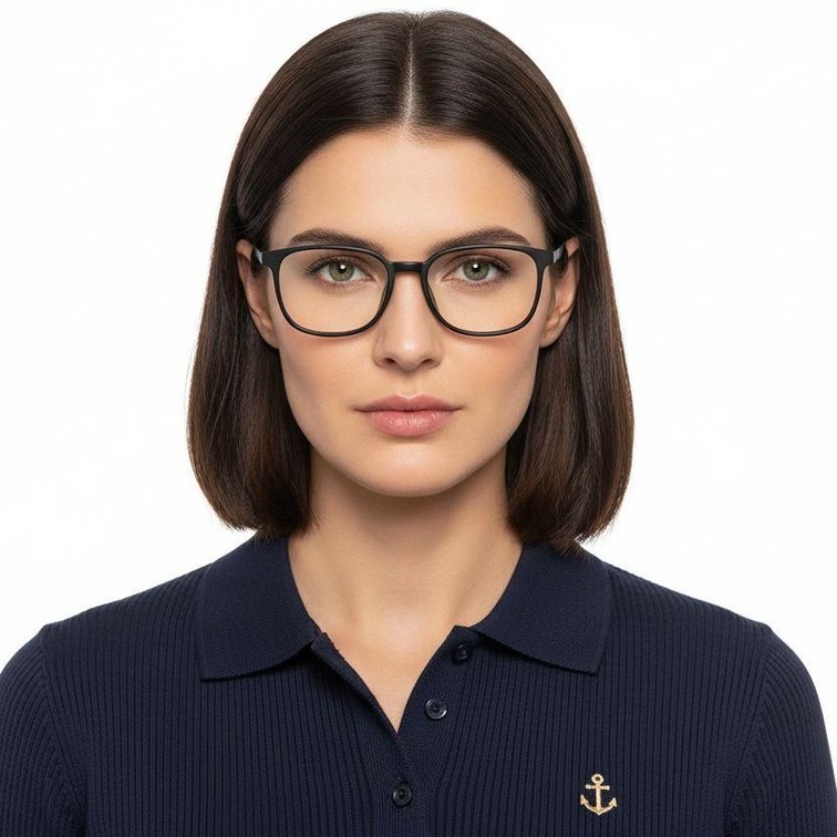 Gafas rectangulares negras TR90 #BS0620-0240