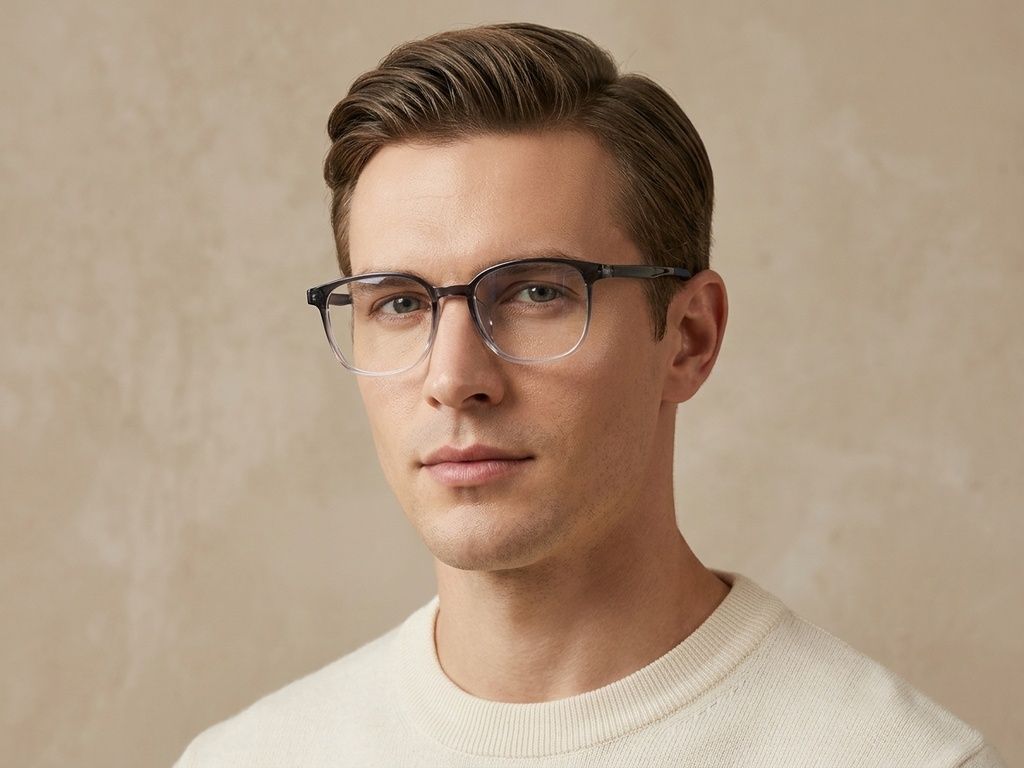 Rectangular Blue TR90 Glasses #BS0620-0241