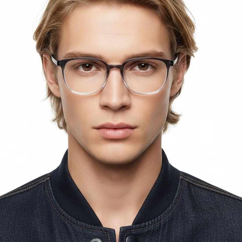 Rectangular Blue TR90 Glasses #BS0620-0241