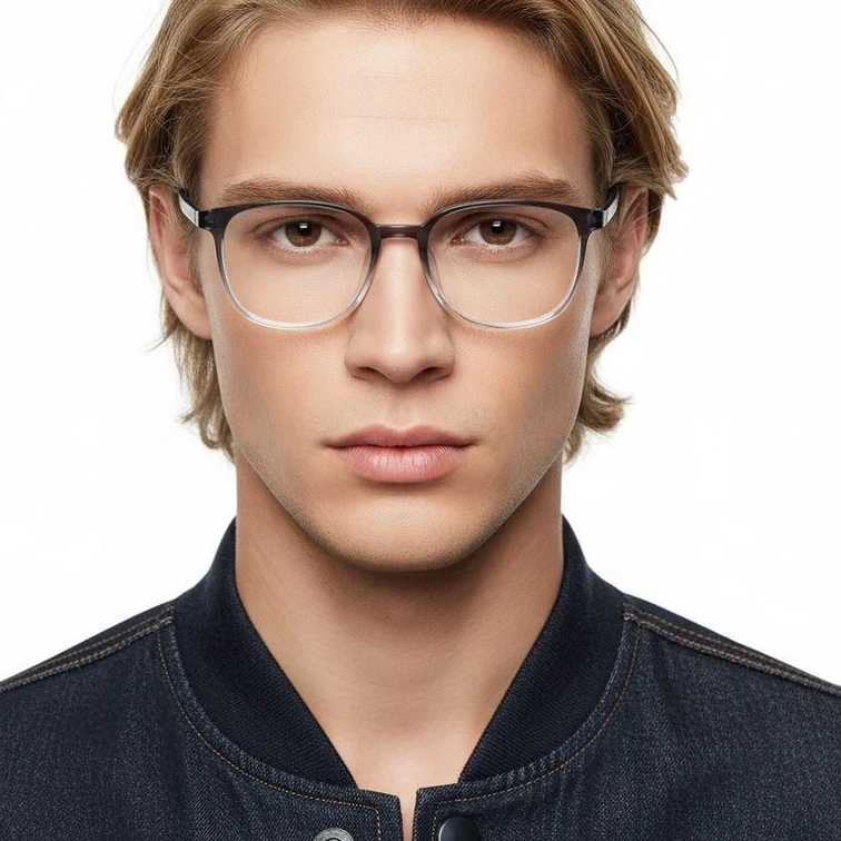Gafas rectangulares azules TR90 #BS0620-0241
