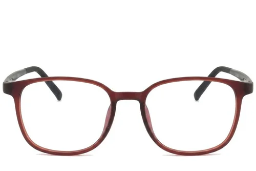 Lunettes rectangulaires rouges TR90 #BS0620-0242
