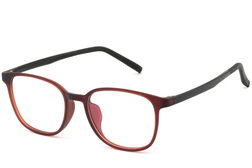 Rectangular Red TR90 Glasses #BS0620-0242