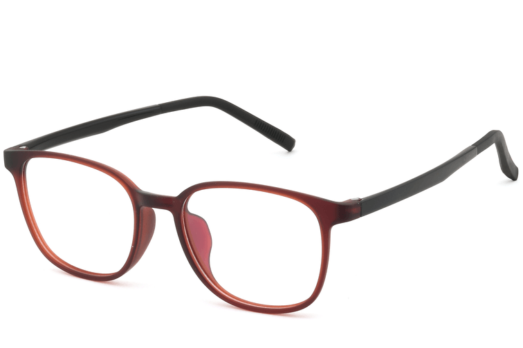 Gafas rectangulares rojas TR90 #BS0620-0242