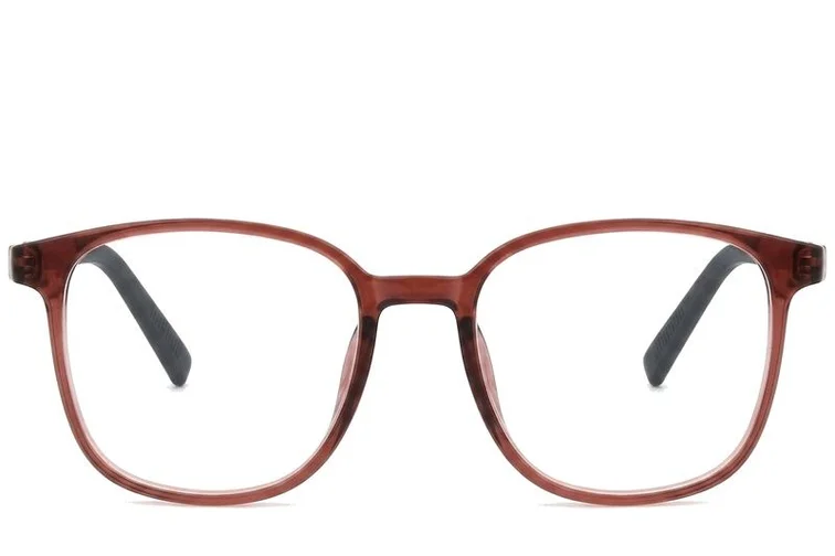 Rechteckige rote TR90-Brille #BS0620-0243