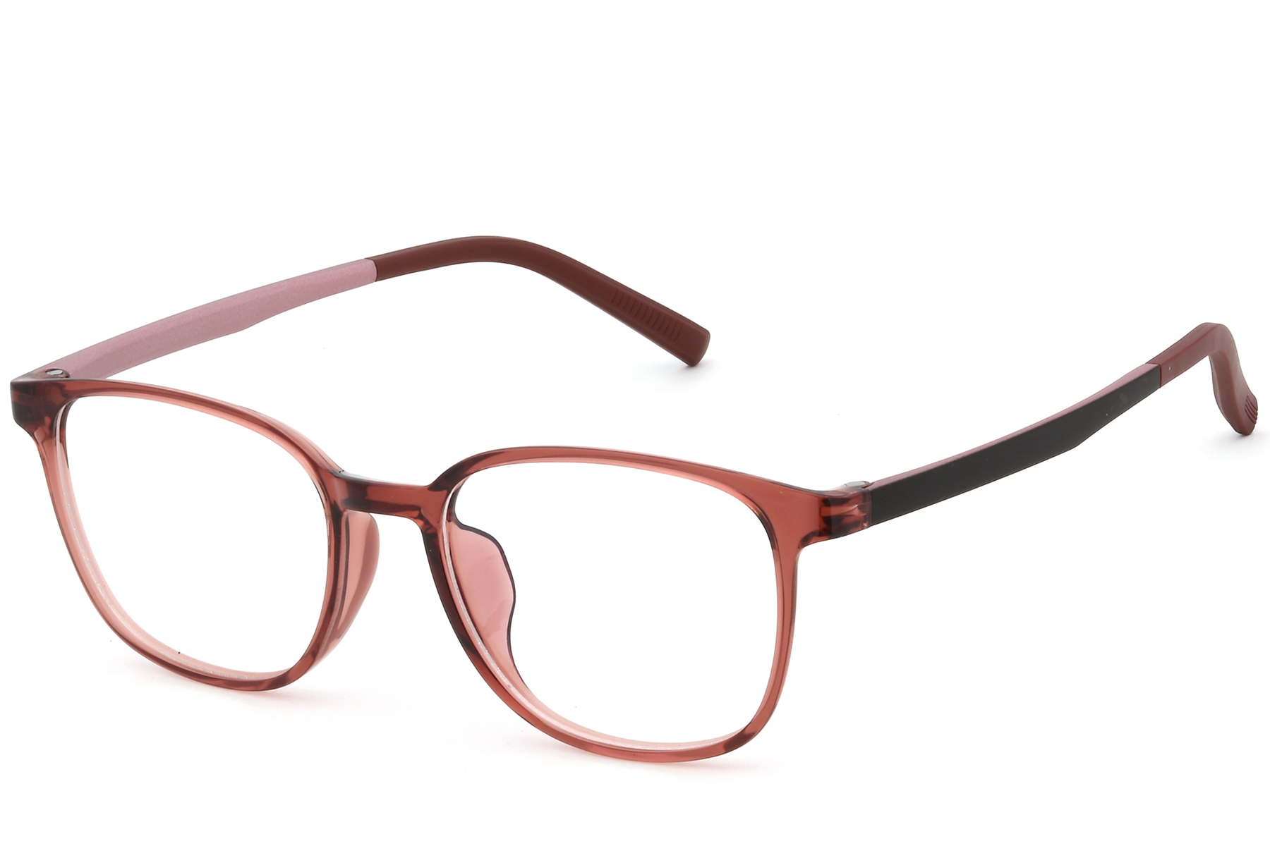 Lunettes rectangulaires rouges TR90 #BS0620-0243