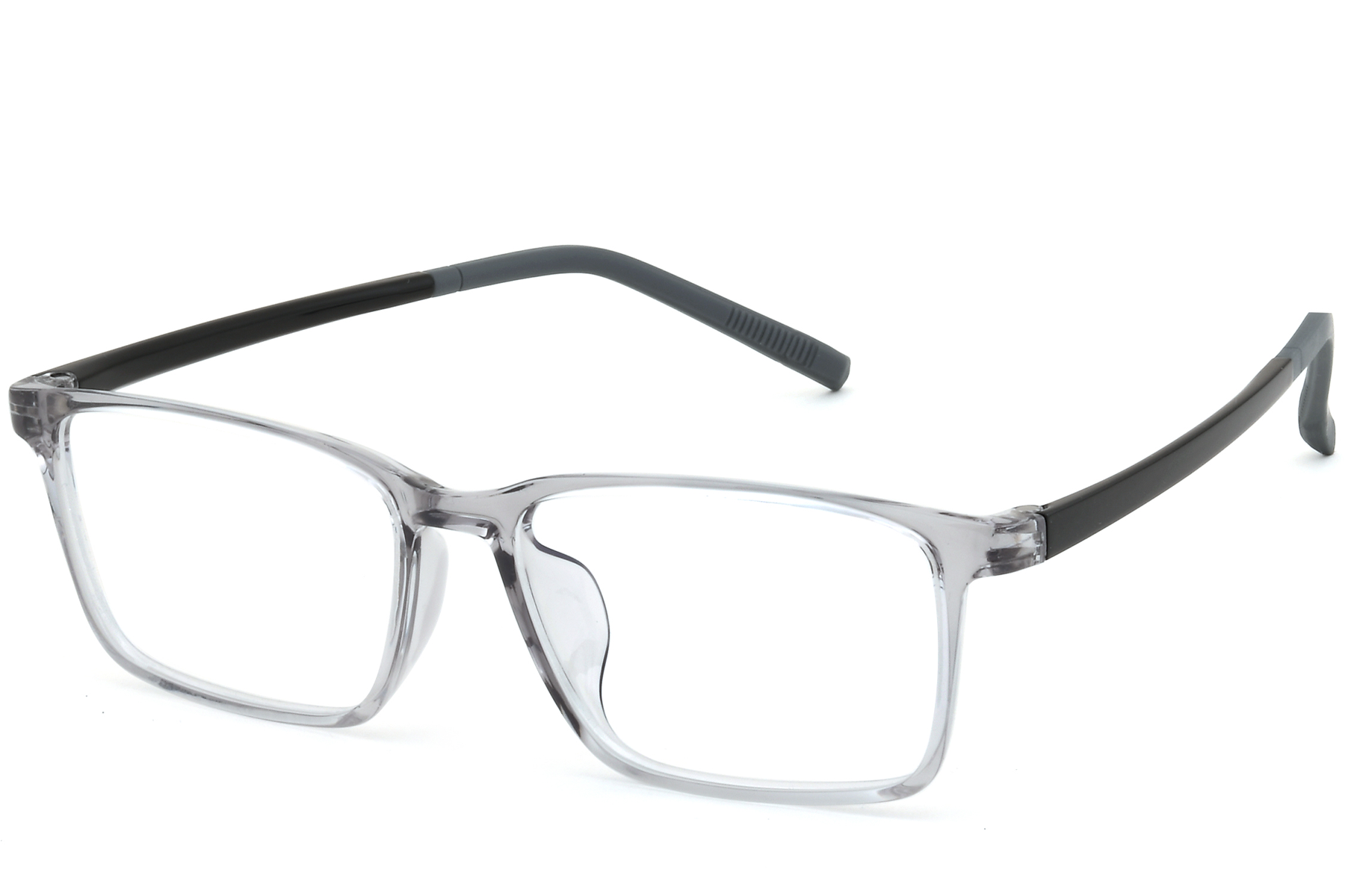 Rectangular Gray TR90 Glasses #BS0620-0244