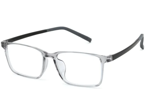 Lunettes rectangulaires grises TR90 #BS0620-0244