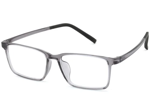 Lunettes rectangulaires grises TR90 #BS0620-0245