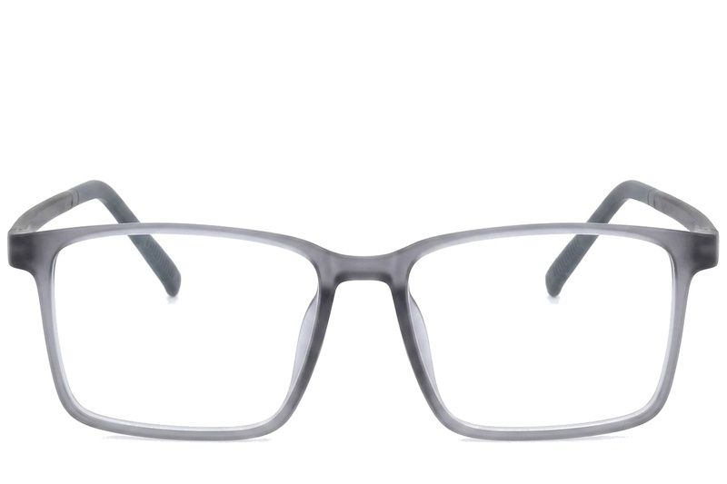 Rechteckige graue TR90-Brille #BS0620-0246