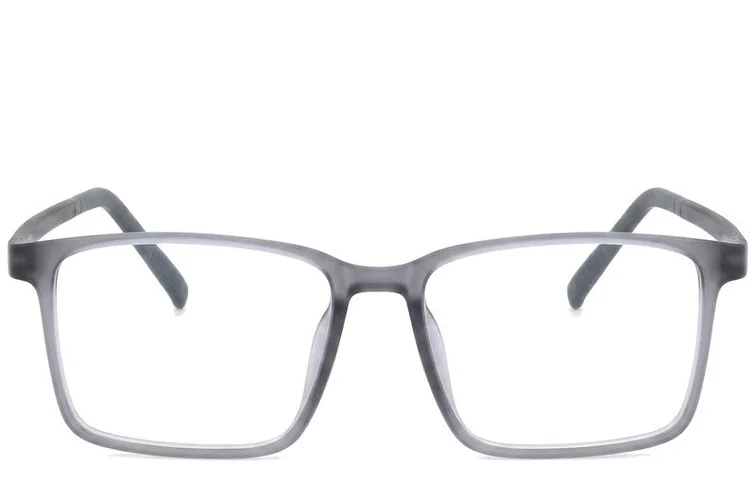 Rechteckige graue TR90-Brille #BS0620-0246