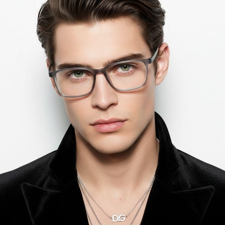 Rectangular Gray TR90 Glasses #BS0620-0246