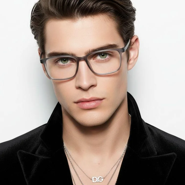 Rectangular Gray TR90 Glasses #BS0620-0246