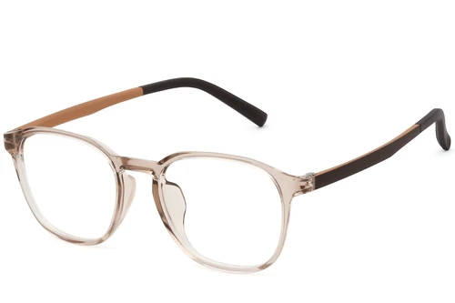 Rectangular Brown TR90 Glasses #BS0620-0249