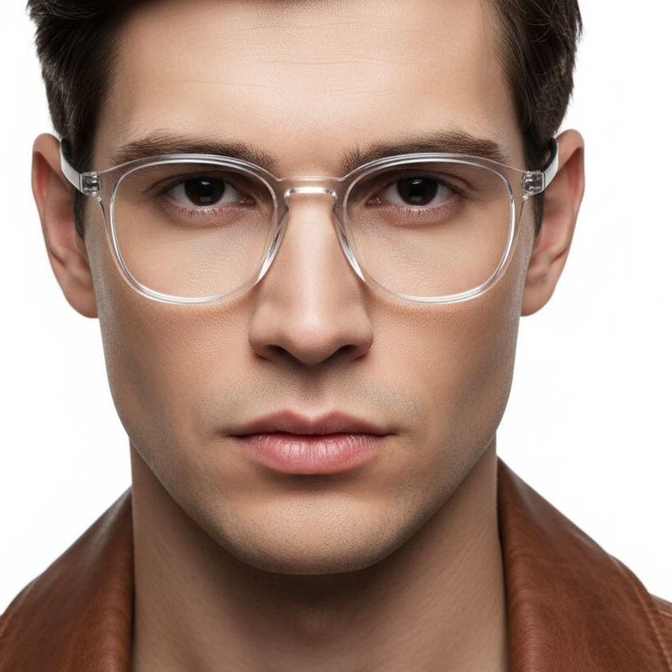 Rectangular Transparent TR90 Glasses #BS0620-0250