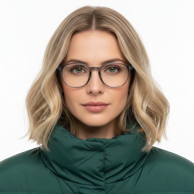Rechteckige grüne TR90-Brille #BS0620-0251
