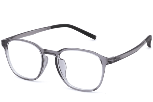Rectangular Gray TR90 Glasses #BS0620-0252
