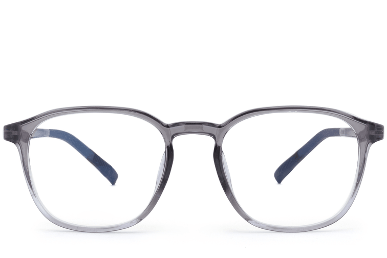 Rechteckige graue TR90-Brille #BS0620-0252