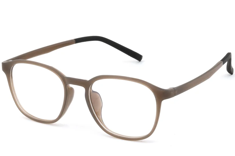 Lunettes rectangulaires marron TR90 #BS0620-0255