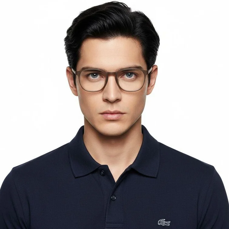 Lunettes rectangulaires marron TR90 #BS0620-0255