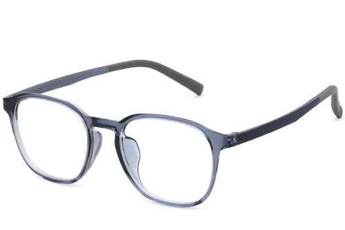 Lunettes rectangulaires bleues TR90 #BS0620-0256