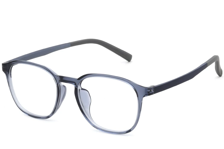 Gafas rectangulares azules TR90 #BS0620-0256