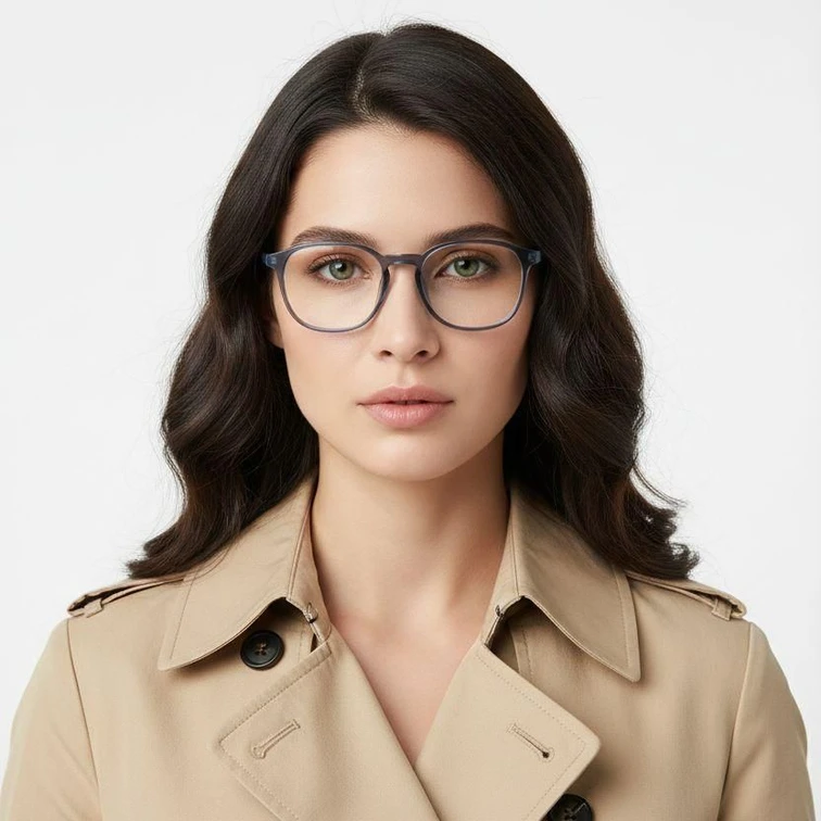 Gafas rectangulares azules TR90 #BS0620-0256