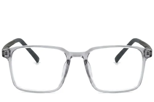 Lunettes rectangulaires grises TR90 #BS0620-0257