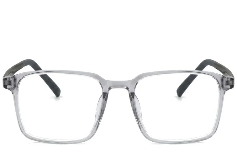 Rechteckige graue TR90-Brille #BS0620-0257