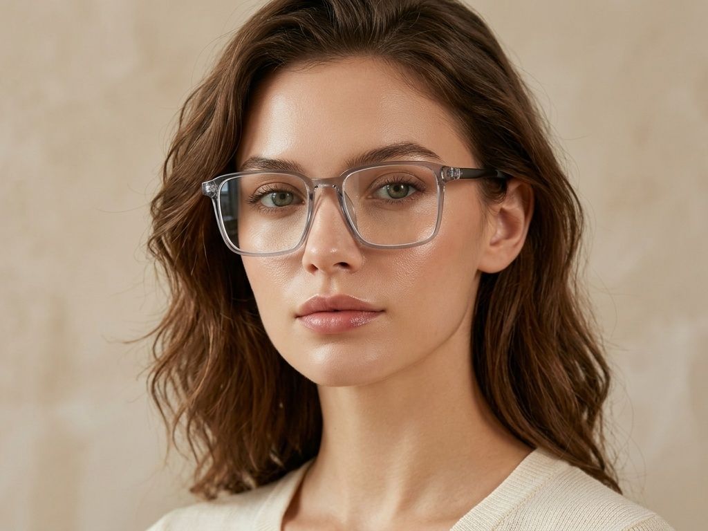 Gafas rectangulares grises TR90 #BS0620-0257