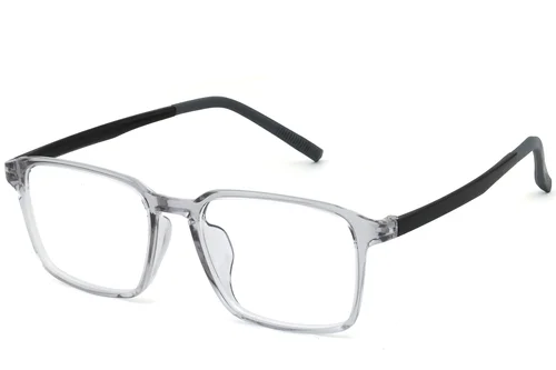 Lunettes rectangulaires grises TR90 #BS0620-0257