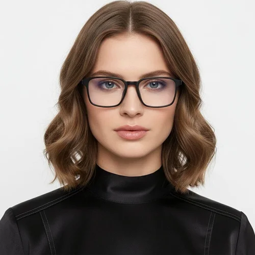Lunettes rectangulaires noires TR90 #BS0620-0258
