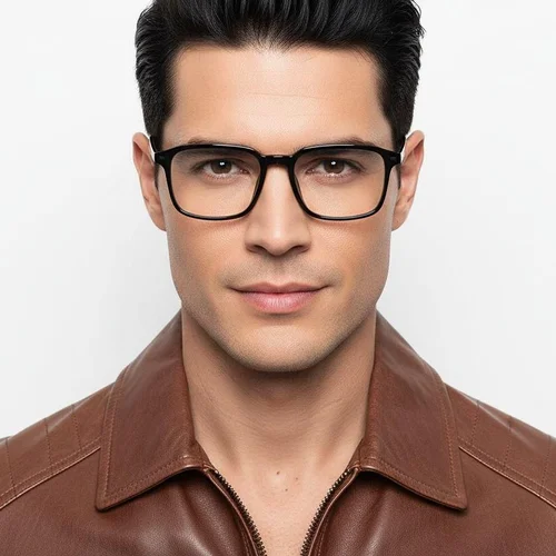 Lunettes rectangulaires noires TR90 #BS0620-0259