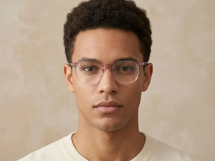 Rectangular Pink TR90 Glasses #BS0620-0262