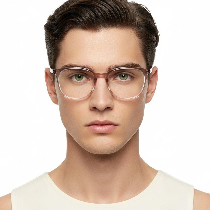 Rectangular Pink TR90 Glasses #BS0620-0262