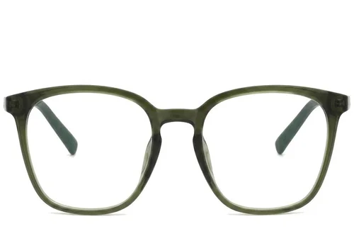 Lunettes rectangulaires vertes TR90 #BS0620-0263