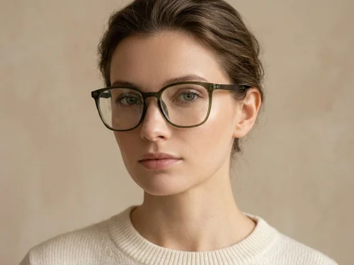 Lunettes rectangulaires vertes TR90 #BS0620-0263