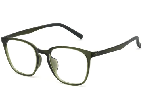 Lunettes rectangulaires vertes TR90 #BS0620-0263