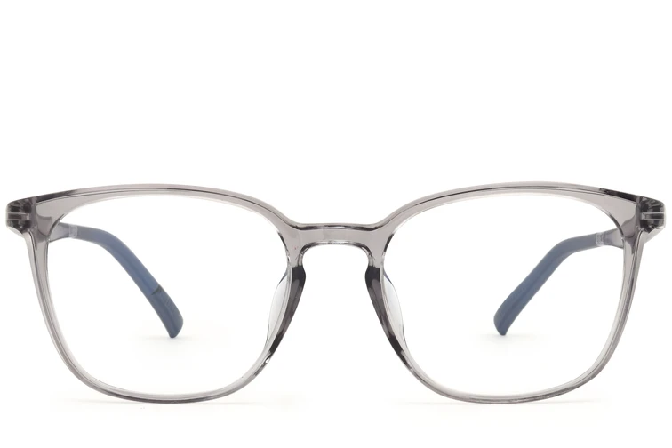 Rechteckige graue TR90-Brille #BS0620-0264