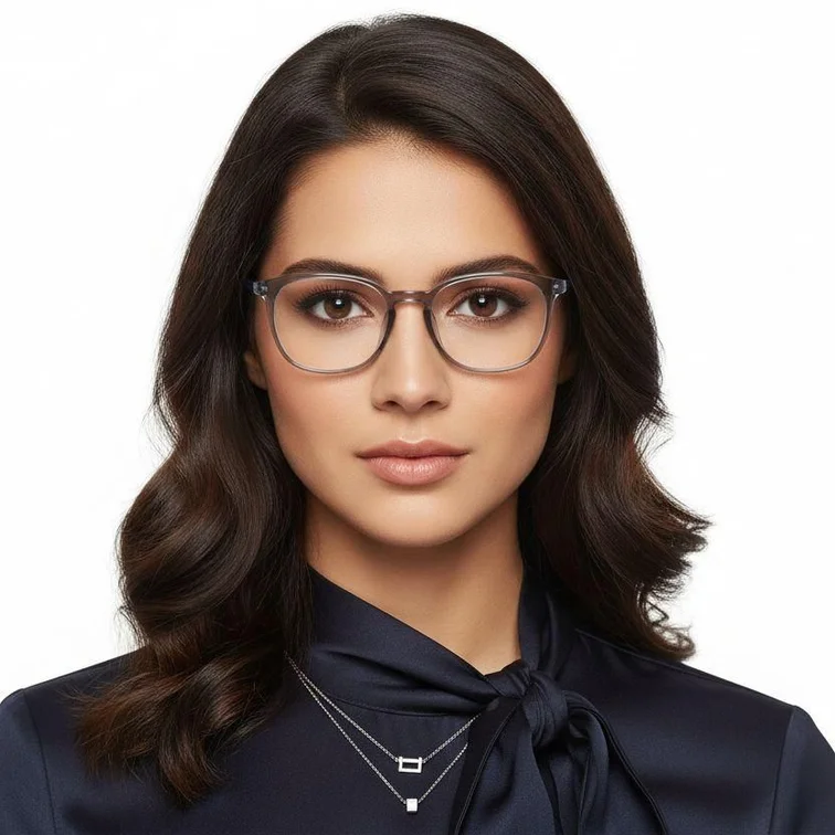 Rectangular Gray TR90 Glasses #BS0620-0264